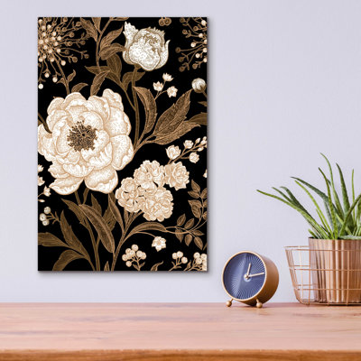 Epic Art 'Golden Rose' By Incado, Acrylic Glass Wa " Golden Rose " by Incado