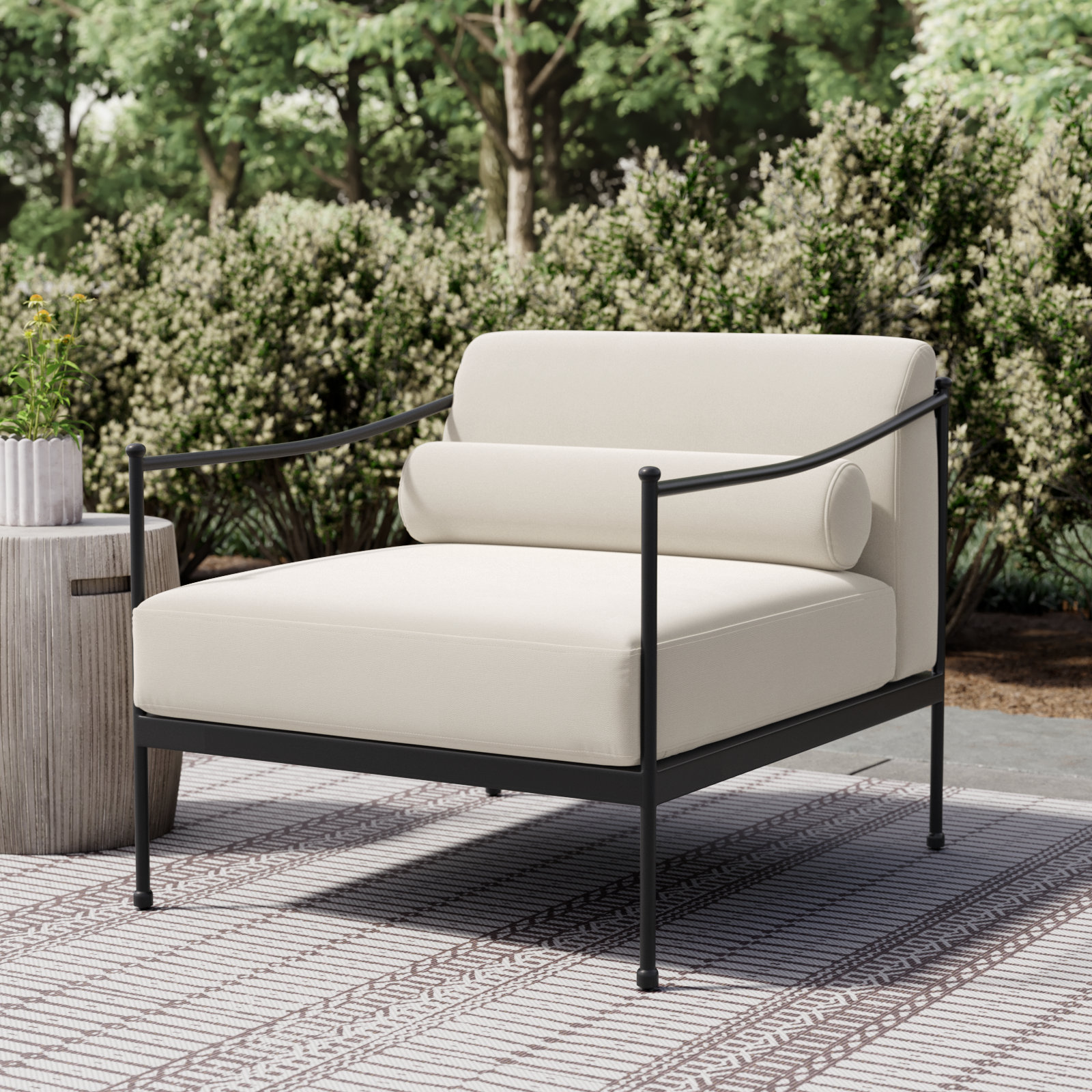 Granger Outdoor Chair, Cream