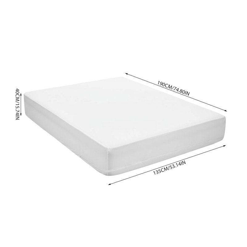 Zip Mattress Protector Case Pack, 140 x 190cm