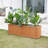 Barros Solid Cedar Rectangular Planter Box with Drainage Holes-2088857657-2102627043