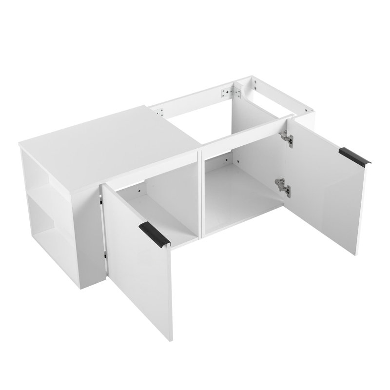 Ensemble de meuble-lavabo 48 po avec armoires, Chêne blanc Américain