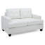Causeuse charmante et transitionnelle blanche