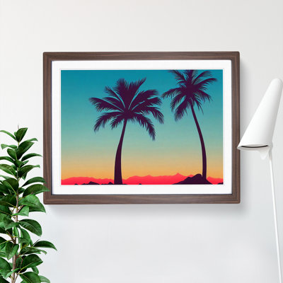 Cool Palm Trees - Framed Print