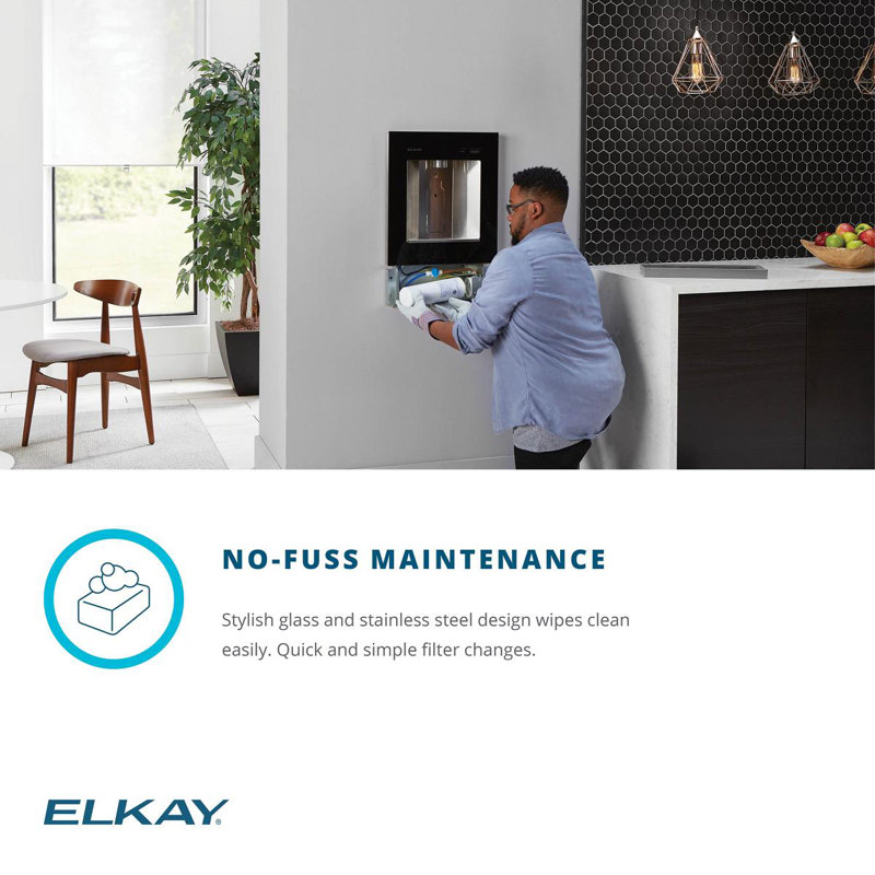 Elkay ezH2O Liv Built-in Filtered Water Dispenser Non-refrigerated, Midnight
