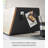 Tower Bread Box With Removable Bamboo Wooden Cutting Board Lid, Kitchen Storage Box-89603588