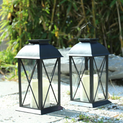2 Pack Solar Umbrella Hanging Lanterns - Waterproof Decorative Outdoor Lights For Patio Garden Table Party