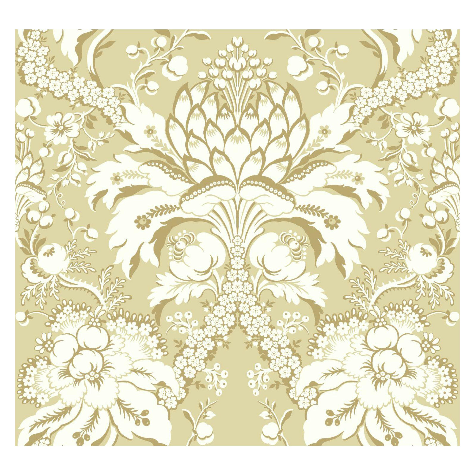 27' L x 27" W Wallpaper Roll, Yellow