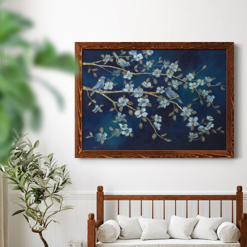 Bluebird conférence - peinture sur toile encadrée, H 31 po x l 44 po x P 0,75 po, Érable