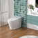 Bcan Smart Toilet With Advance Auto Open/Close Lid/Seat, Tankless Multiple Massage Bidet Modes, 1.28 Gallons Auto Flush, Heat Seat, Warm Wash/Dryer, Soft Closing, Pre-Wetting, Remote Control And Foot Sensing,