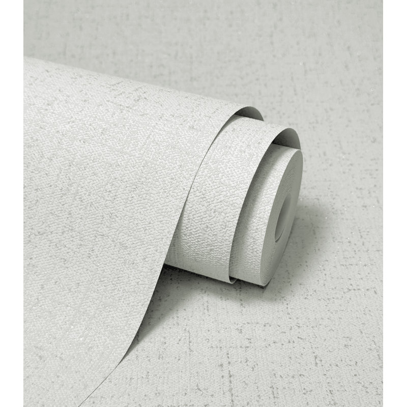 Azara Plain Textured Wallpaper, Grey