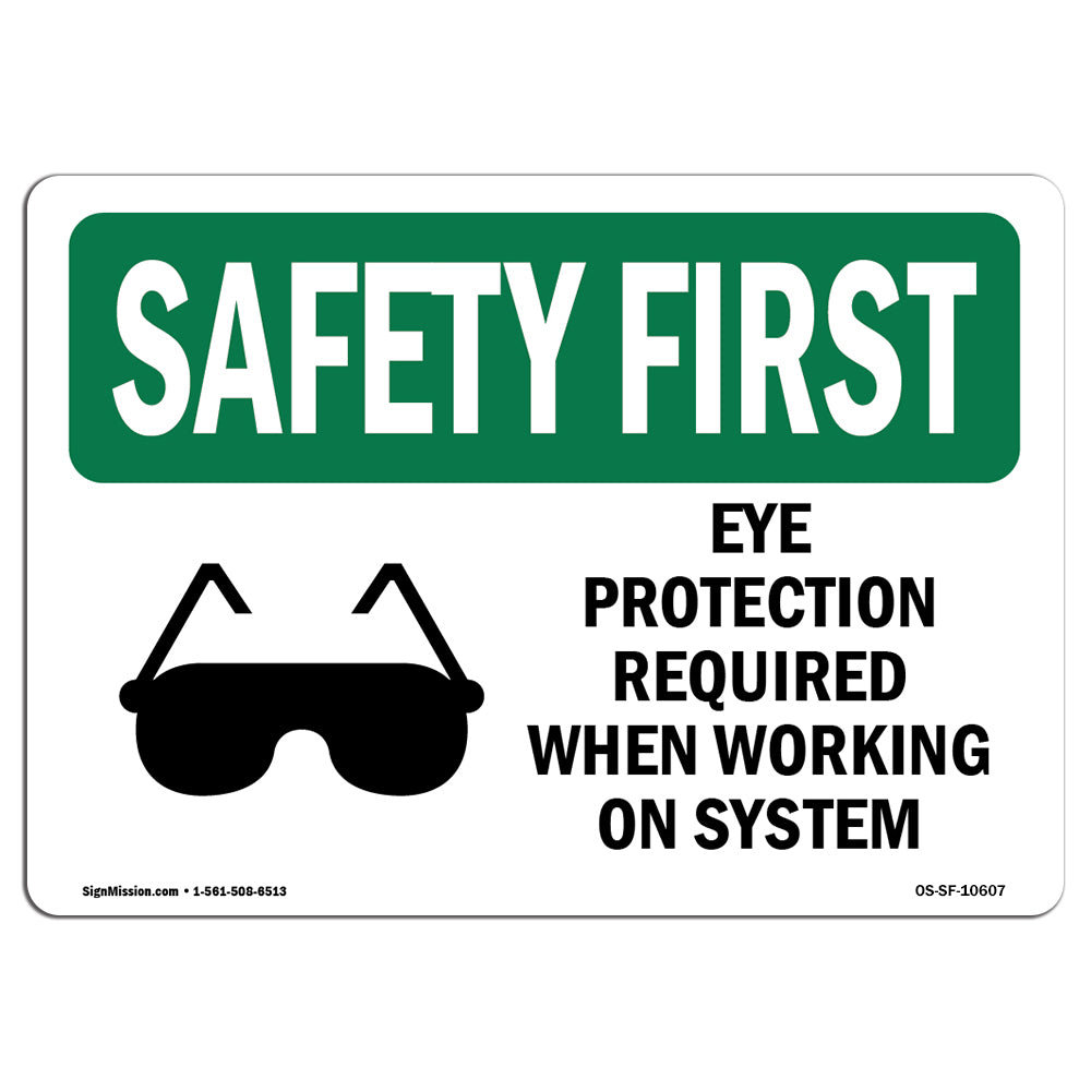 SignMission Sign Eye Protection Required Sign | Wayfair