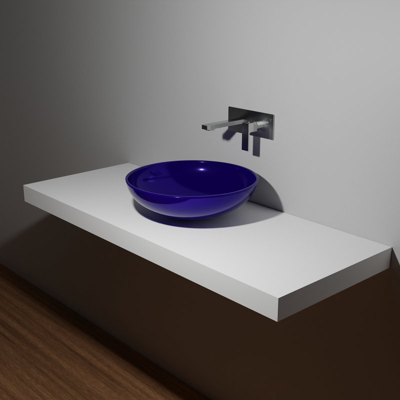 Lavabo de salle de bain vasque circulaire en céramique Ceramica