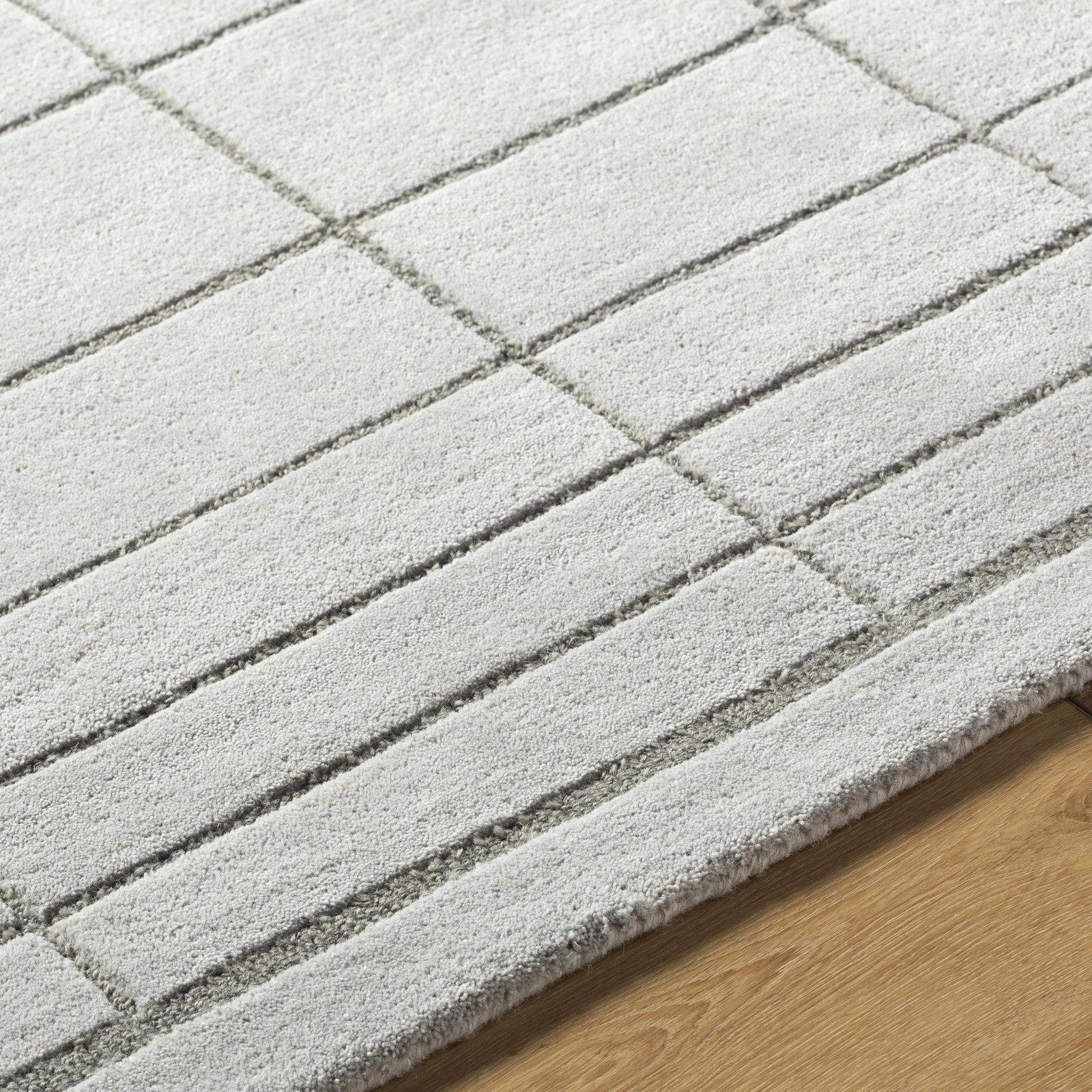 Mallory Hand-Tufted Geometric Wool Rug, Rectangle 5' x 8'