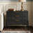 3-Drawer Nightstand With Metal Legs