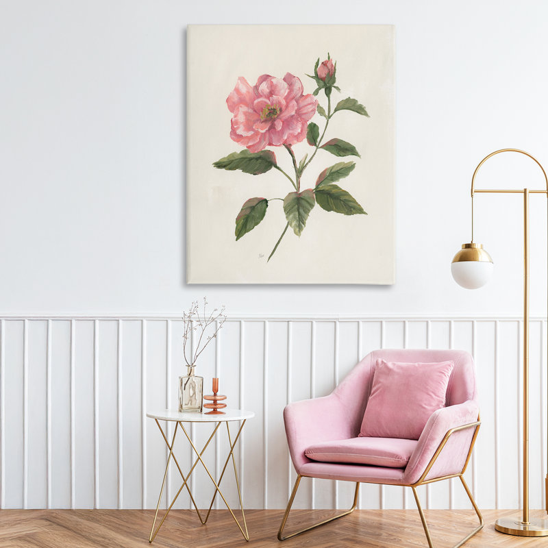 Toile Rosie Rose Flower Blossom, design par Nan, H 30 po x l 24 po