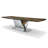 Evandros Walnut Metal Base Dining Table-105792677