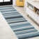 Angeal Gradient Ticking Striped Blue/Navy Rug