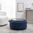 Savinien Upholstered Round Storage Ottoman-924381053
