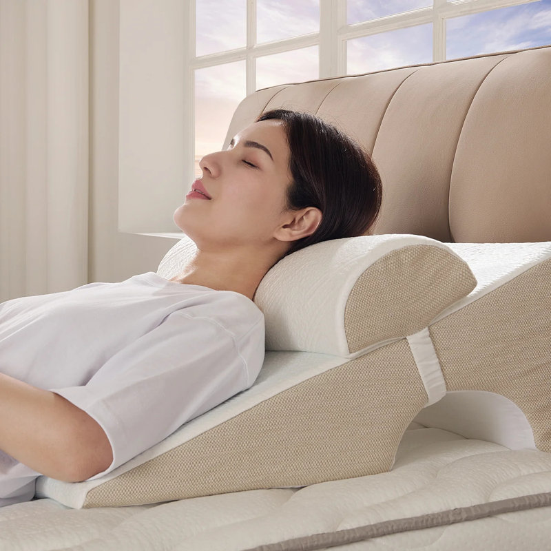 Coussin réglable 2 pièces avec dessus en mousse viscoélastique rafraîchissante