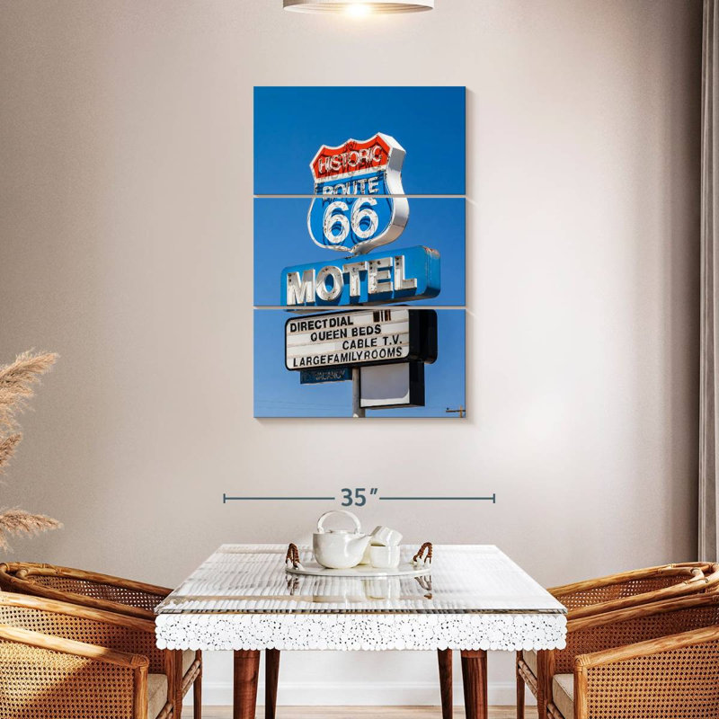 Enseigne Mehar Route 66, H 23 po x l 14 po