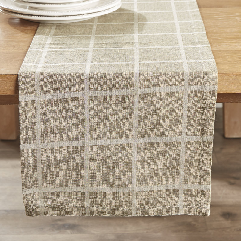 Chemin de table Julie, Olive, L 90 po x l 13 po