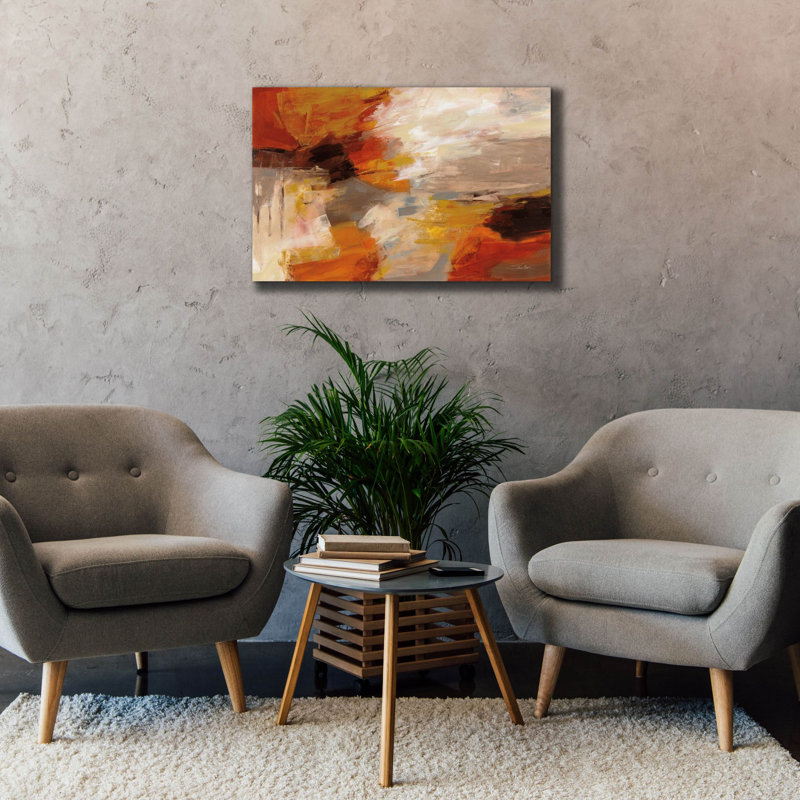 Toile épique Graffiti «Falling Leaves» par Silvia Vassileva, 40 po x 26 po