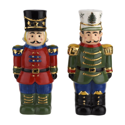 Casse-noisette poivre et arbre de Noël Spode 4,5 po