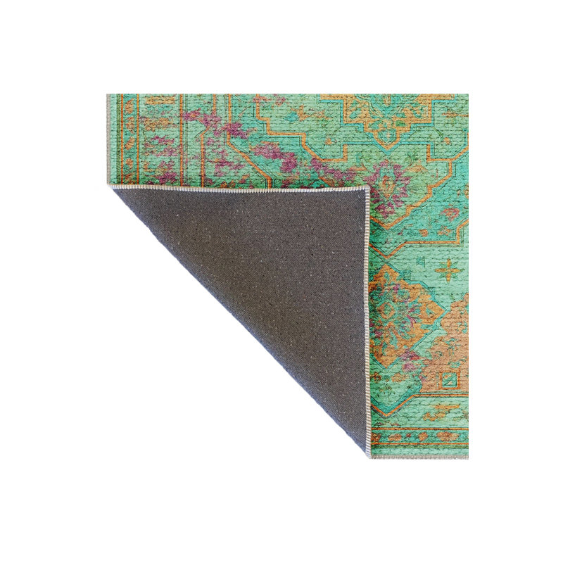 Tapis beige tissé traditionnel Mosso, 2 pi x 2 pi 11 po