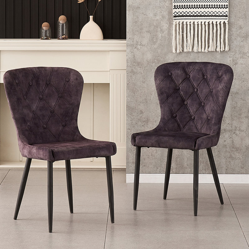 Chaise d'appoint Janecia, Gris foncé