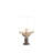 18" Rustic Gray Stag Elk Deer Bust Polyresin Table Lamp