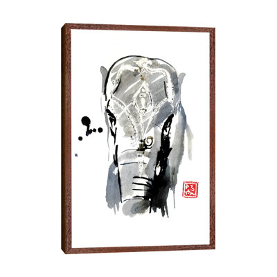 Asian Elephant by Péchane - Print on Canvas