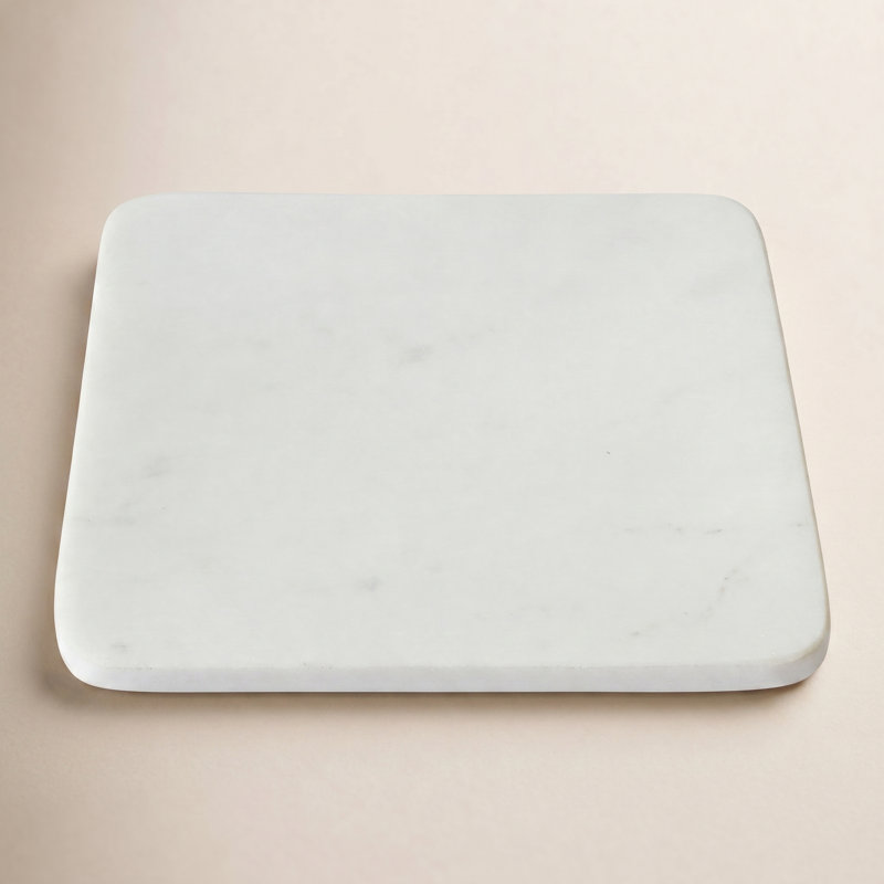 Assiette décorative en marbre Matheson, H 0,5 po x l 6 po x P 6 po
