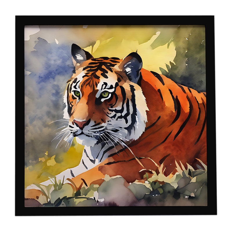 Bengal Tiger Framed Metal Print