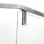 Porte de douche de salle de bain 34 1/8 po x 72 po, semi-anglaise, nickel brossé - option - enceinte anglaise, 72 po, accessoire