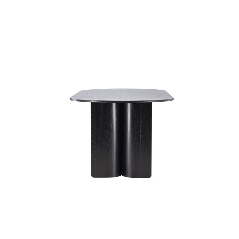 Parsaye Oval Dining Table, Black