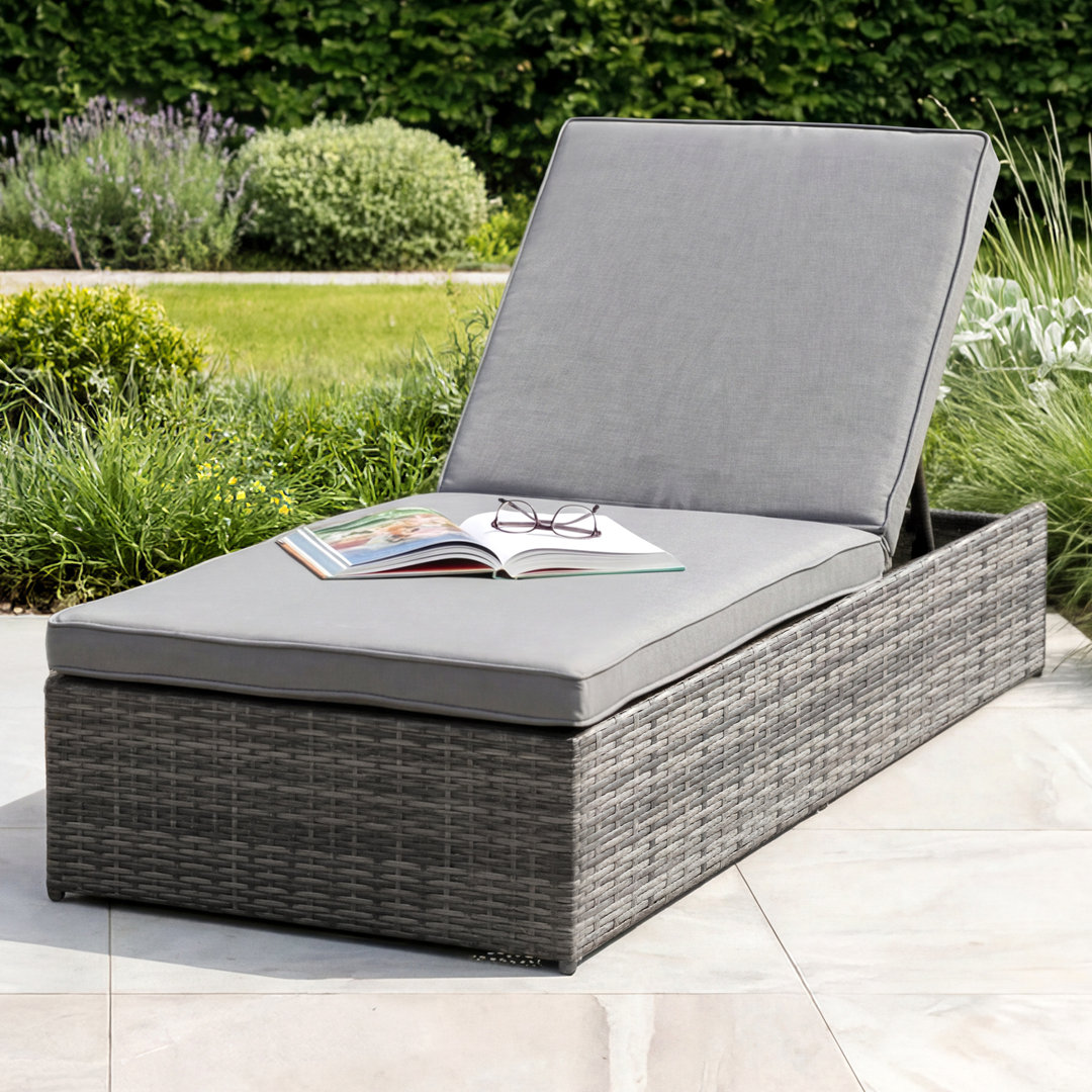 Rochel 66cm Long Reclining Single Chaise with Cushions