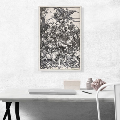 Les quatre cavaliers de l'Apocalypse 1498 par Albrecht Dürer, reproduction d'art sur toile tendue