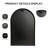 Juny Arched Bathroom Aluminium Arch Wall Mirror-378490562-354579121