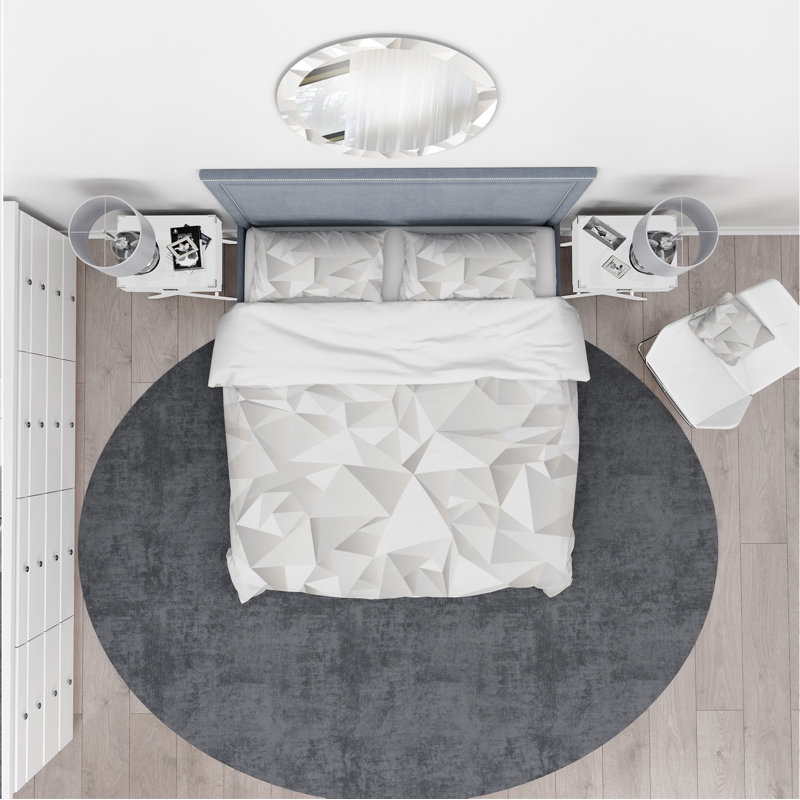 Ensemble de housse de couette scandinave, Housse de couette double / grand + 2 taies