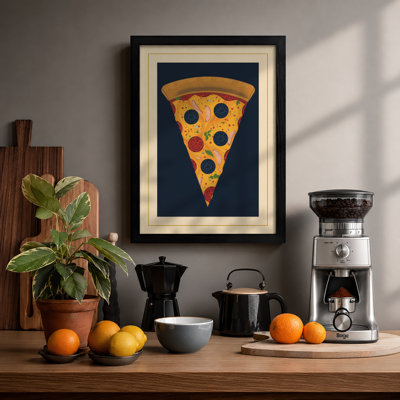 Slice of Gold Modern - Framed Print