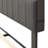 Isenberg Vella Upholstered Bookcase Platform Bed-122462503-122462496