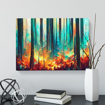 Awesome Abstract Forest Vol.4 - Wrapped Canvas