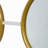 15.5X43.5" Gold And White Frame With Mirror
