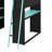 Full Size Loft Bed With,Wardrobe,Shelves,Blackout Curtains,And RGB Lights-1874124154