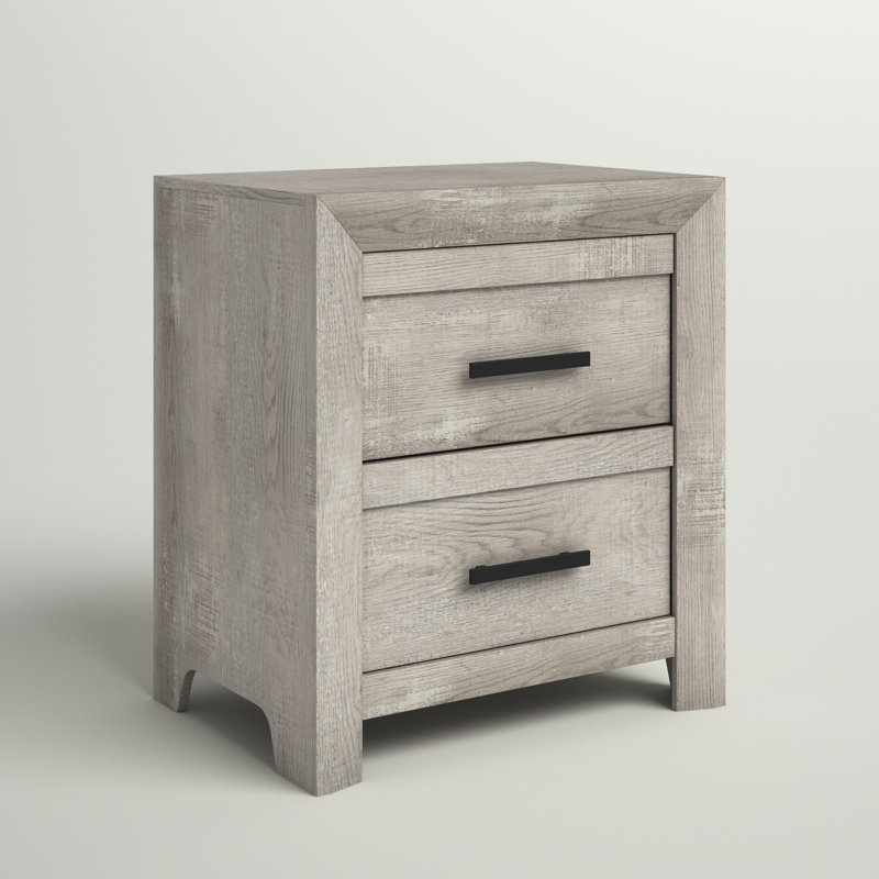 Table de chevet 2 tiroirs Decker