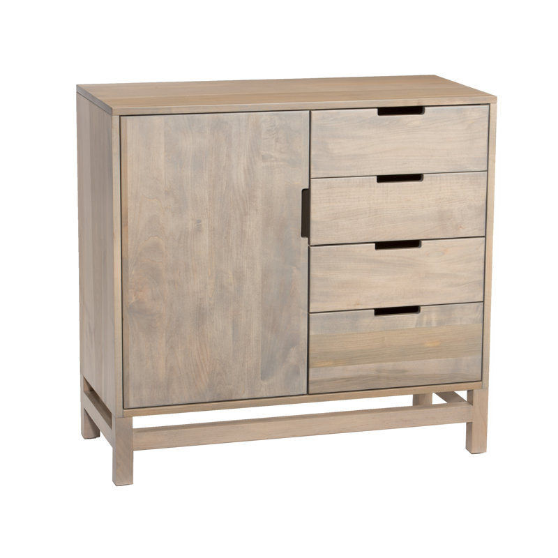Sheridan Road 40'' W Solid Wood Server, Gray/Blue