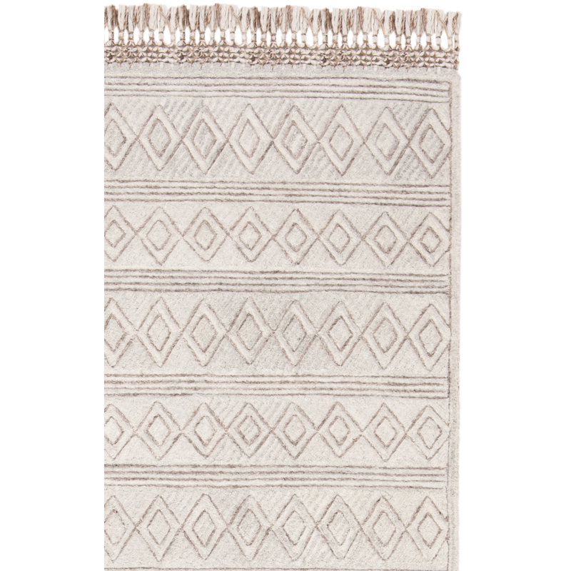 Powell Hand Tufted Performance Geometric Rug, Runner 2'3" x 8'