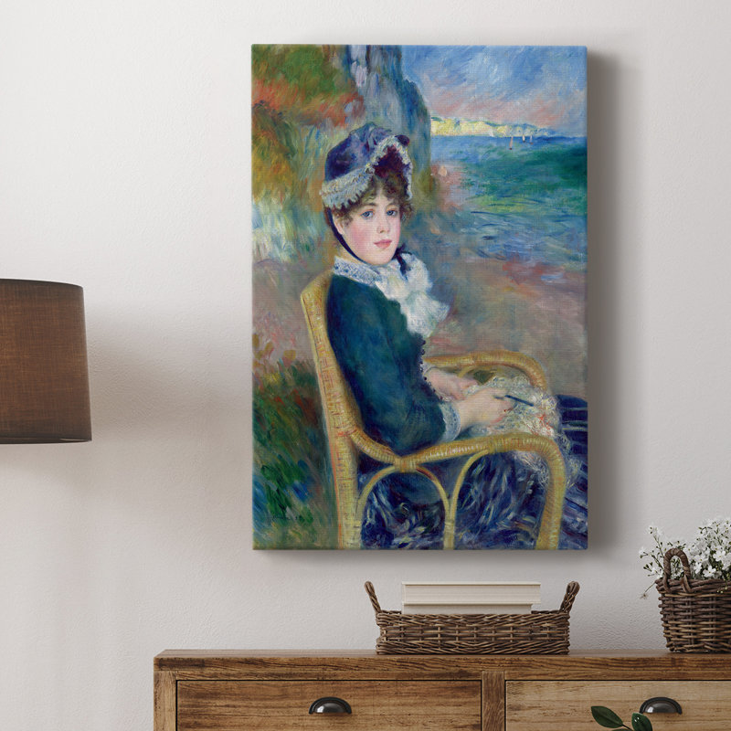 Au bord de la mer - galerie Cavas, H 18 po x l 12 po