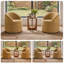 Fauteuils d'appoint cylindriques de 80 cm, canapé une place à compression avec assise surélevée et soutien ergonomique, aucun assemblage requis-55096106