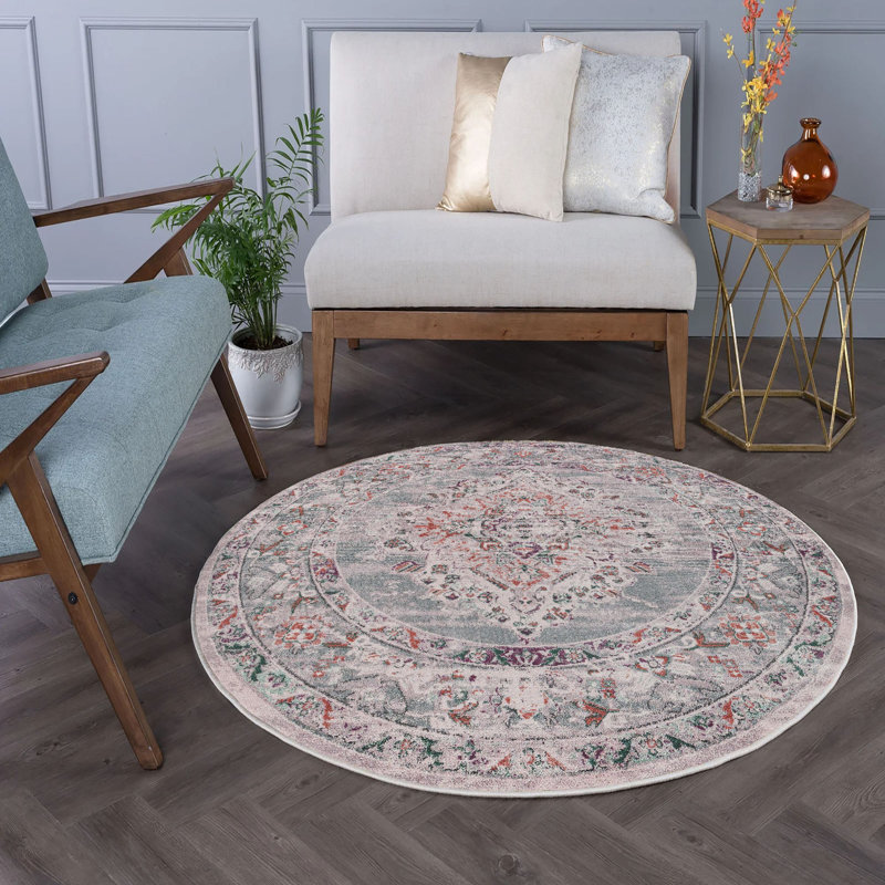 Round Noemi Area Rug, Round 110cm